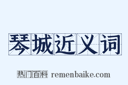 琴城近义词是什么意思的图片